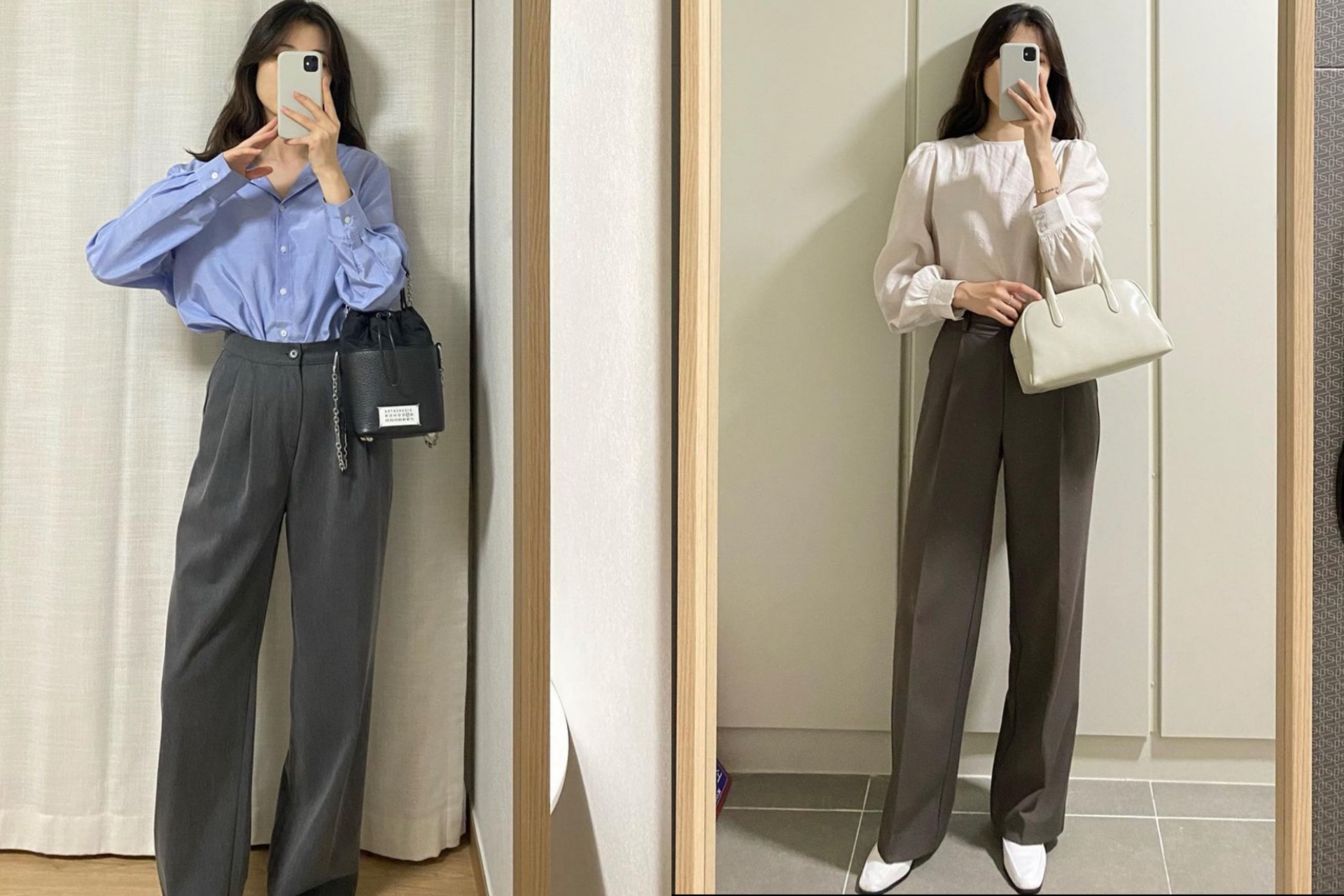 Cả tuần diện áo sơmi và quần âu vẫn thanh lịch và không hề chán nhờ gợi ý từ fashion blogger xứ Hàn - Ảnh 1