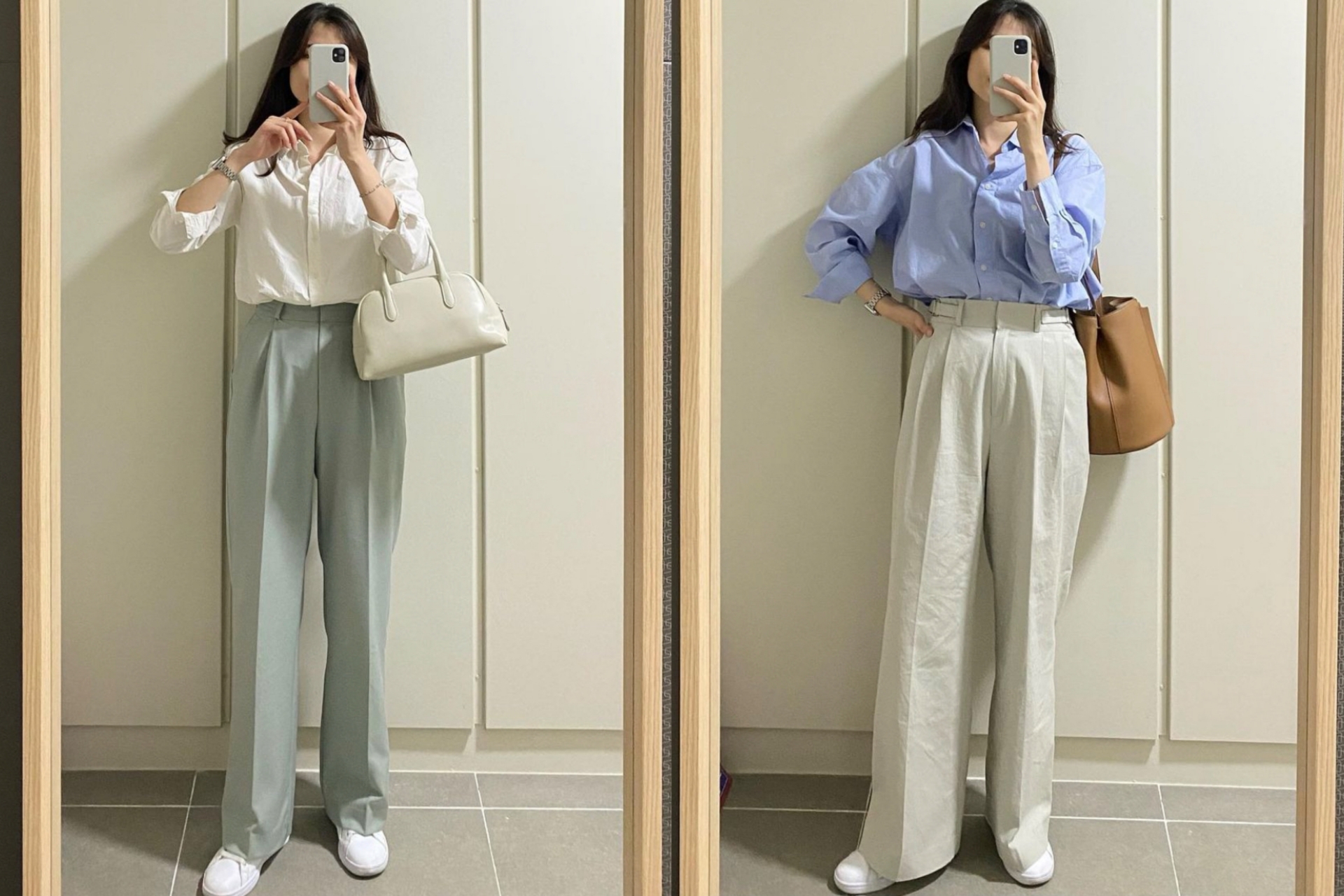Cả tuần diện áo sơmi và quần âu vẫn thanh lịch và không hề chán nhờ gợi ý từ fashion blogger xứ Hàn - Ảnh 1