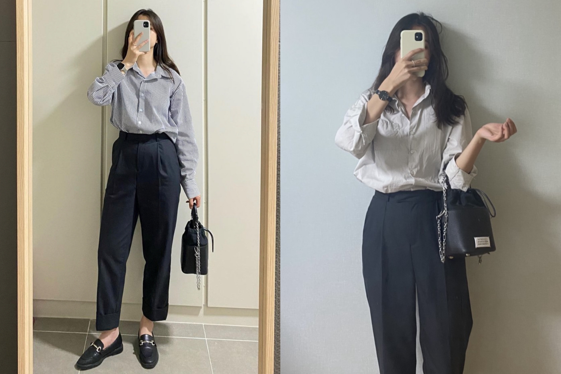 Cả tuần diện áo sơmi và quần âu vẫn thanh lịch và không hề chán nhờ gợi ý từ fashion blogger xứ Hàn - Ảnh 1