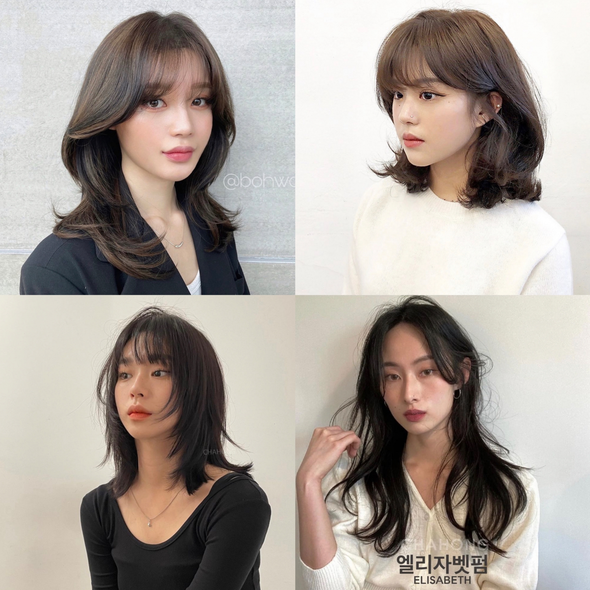 Gái Hàn mách bạn 4 kiểu tóc ngang vai 