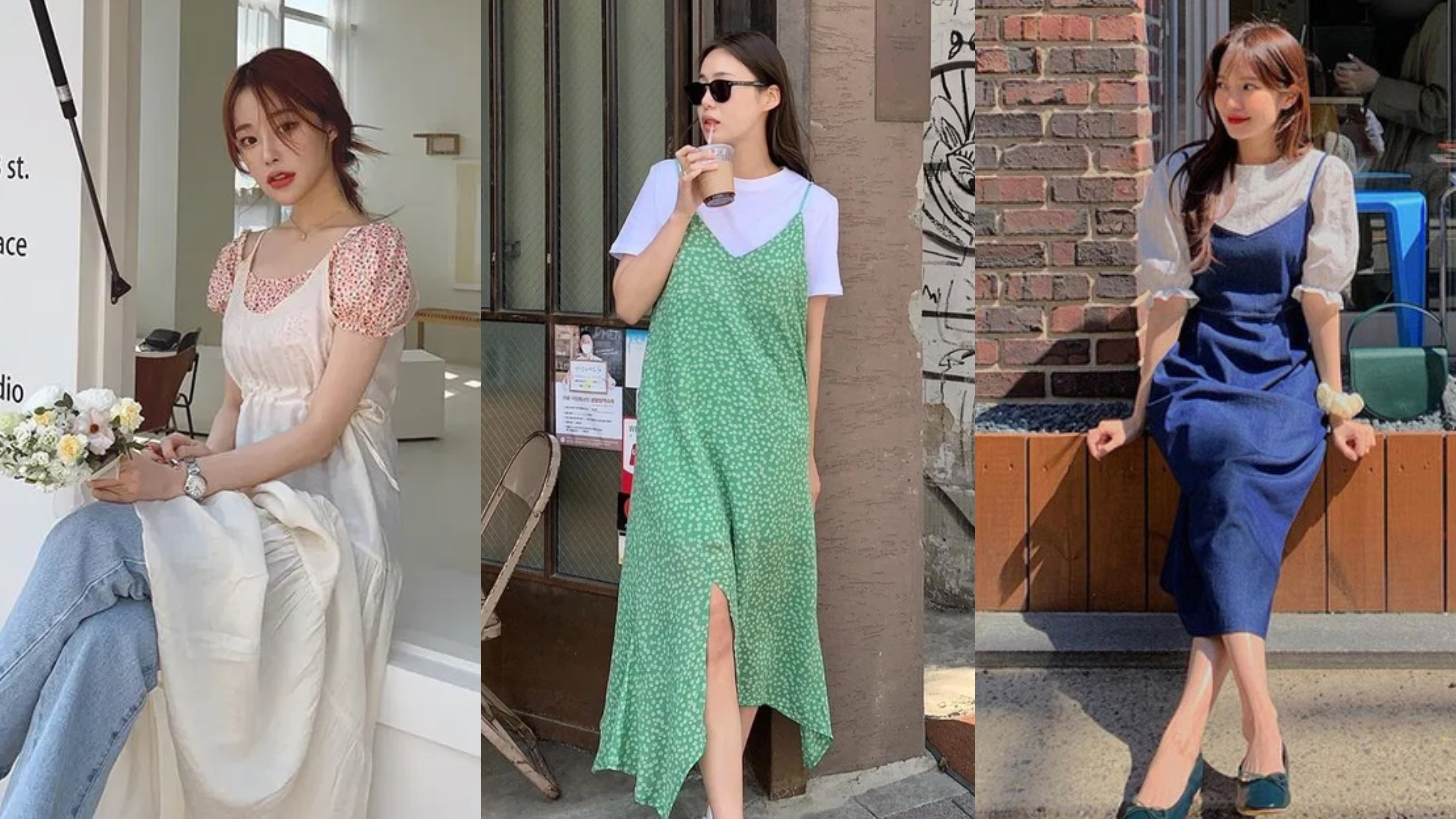 Váy 2 dây không hề hớ hênh, mặc được cả đi làm công sở nếu kết hợp với những item phổ thông này