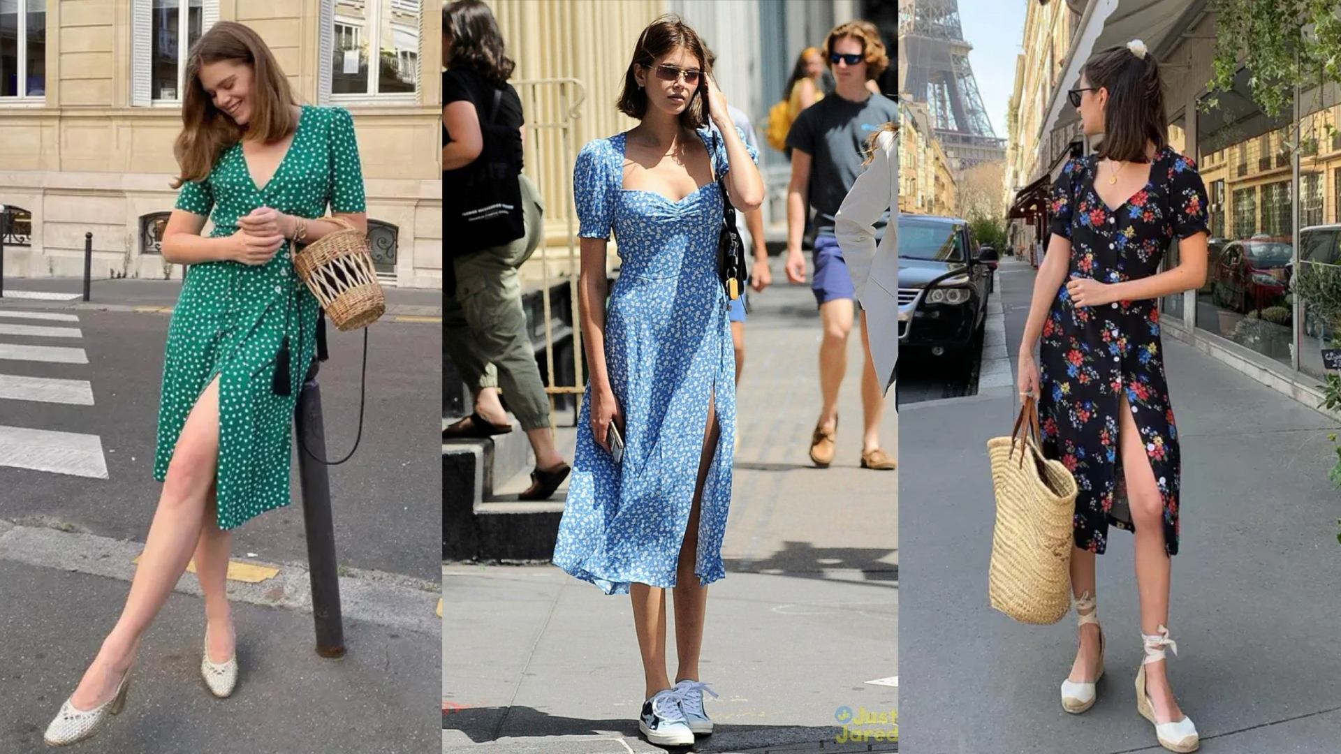 Váy xẻ tà - Vũ khí giúp gái Pháp tỏa sáng trong mùa hè, vừa gợi cảm lại vừa thướt tha tựa nàng thơ - Ảnh 1