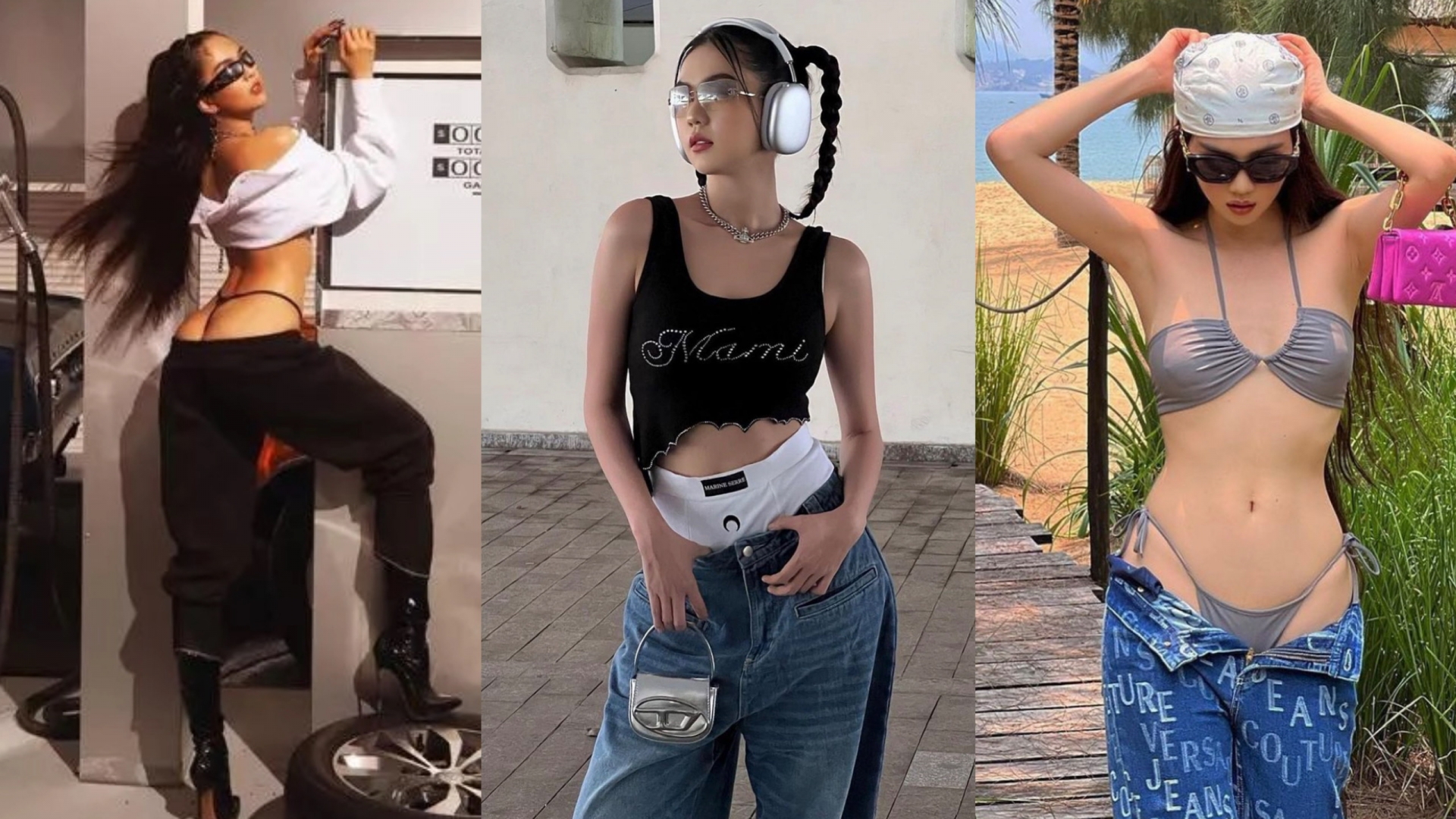 Khi sao Việt diện quần cạp trễ lộ nội y: Chi Pu được khen, Ngọc Trinh - Vũ Khắc Tiệp bị chê phản cảm - Ảnh 1