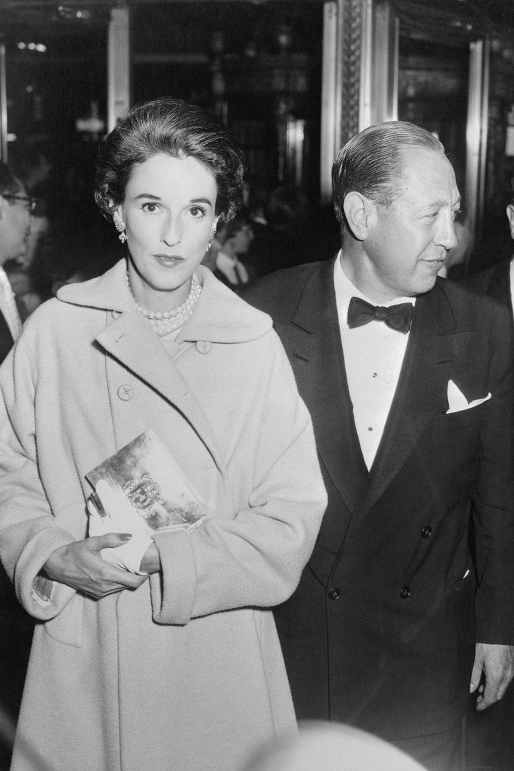 Vợ chồng Paley tại một buổi công chiếu phim, 1954