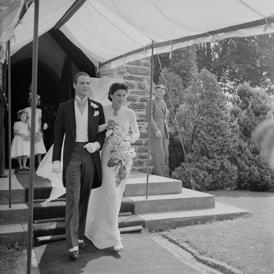 Vợ chồng Stanley Mortimer trong ngày cưới của họ, năm 1940