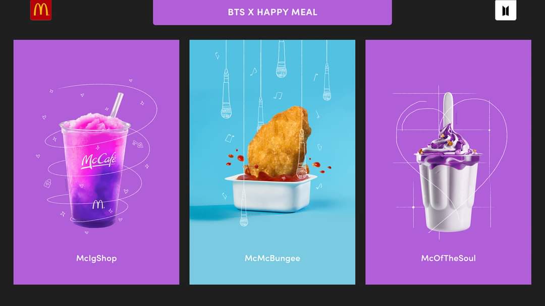 BTS x Happy Meal phiên bản fan sáng tạo.