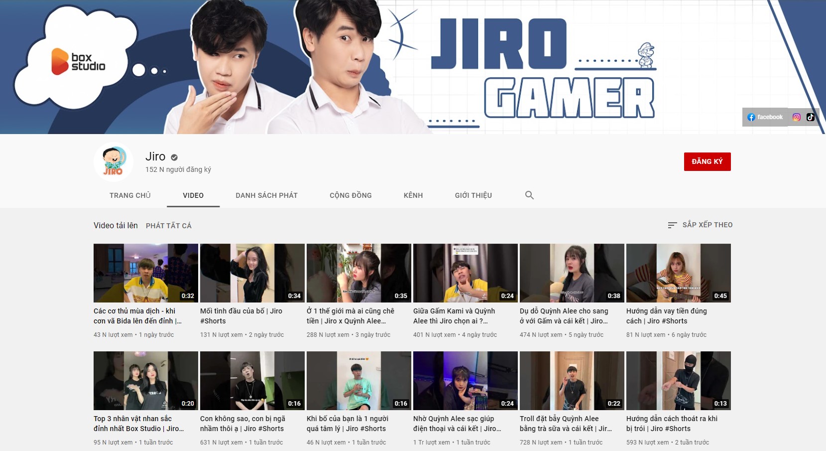 Jiro thậm chí còn nhiều subscribe hơn Gấm Kami trên Youtube