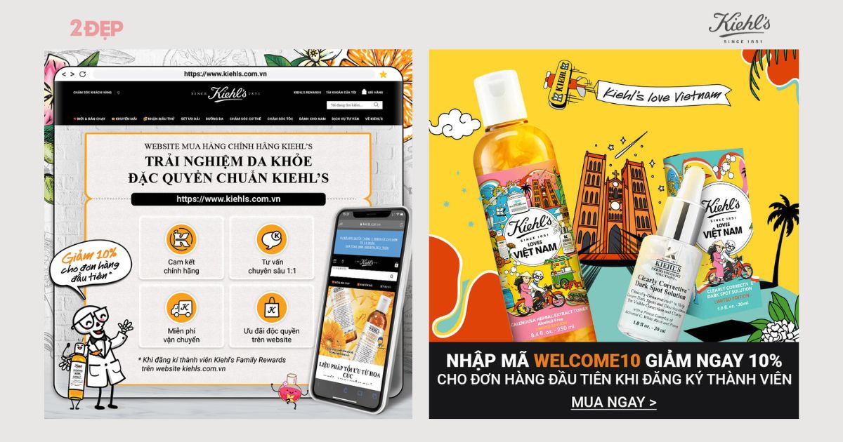 Kiehl's ra mắt cửa hàng trực tuyến đầu tiên tại Việt Nam: Vẹn trải nghiệm da khỏe