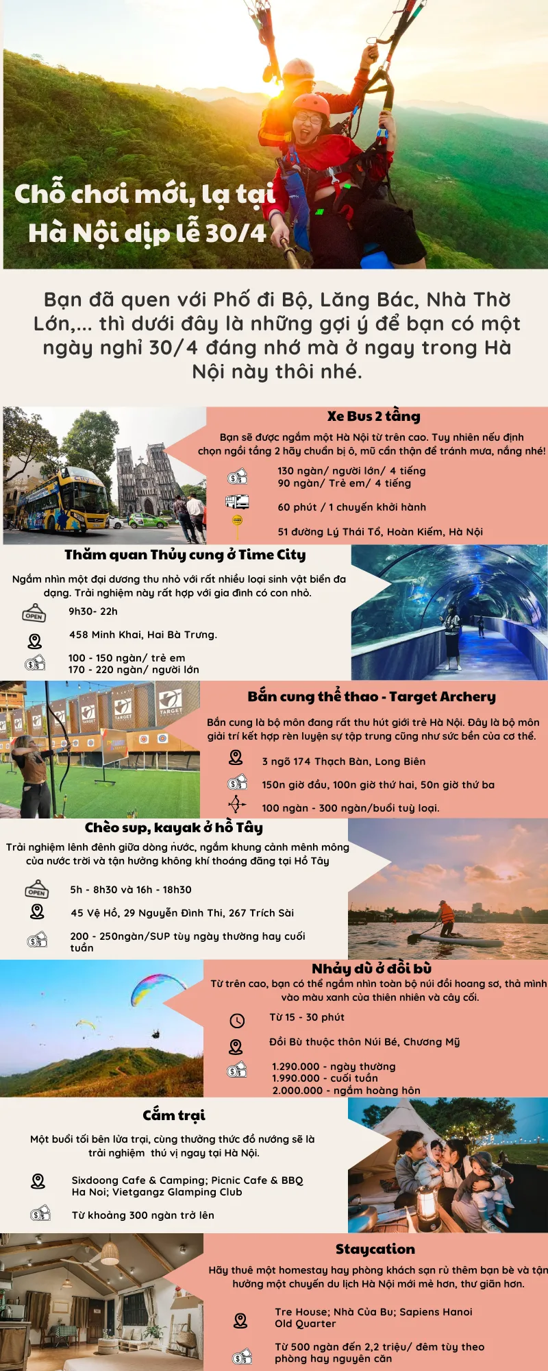 Gợi ý những địa điểm chơi mới, lạ tại Hà Nội trong dịp lễ 30/4 - Ảnh 1