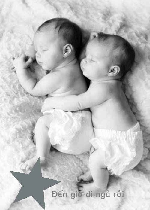 Hai bé con sinh đôi này sẽ tăng chiều cao khi các bé ngủ đủ giấc