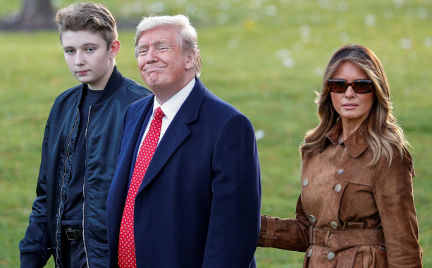 Trump rất tự hào về người con trai út Barron Trump của ông.