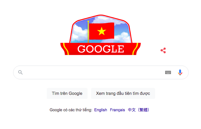 Google chào mừng ngày Quốc Khánh Việt Nam bằng ảnh đại diện hình con chim lạc và hiệu ứng pháo hoa - Ảnh 1