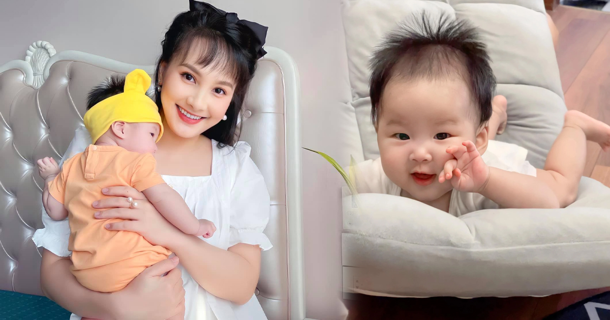Con gái 5 tháng tuổi nhà Bảo Thanh biểu cảm chuyên nghiệp, chưa gì đã thấy tương lai nối gót mẹ