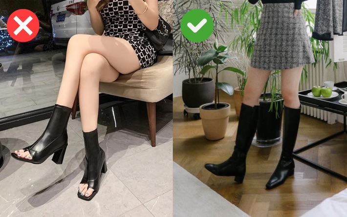 Boots hở mũi