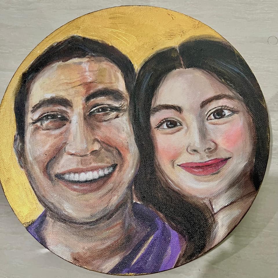 Con gái Quyền Linh vẽ tranh kèm thư tay gửi ba nhân ngày sinh nhật - Ảnh 1