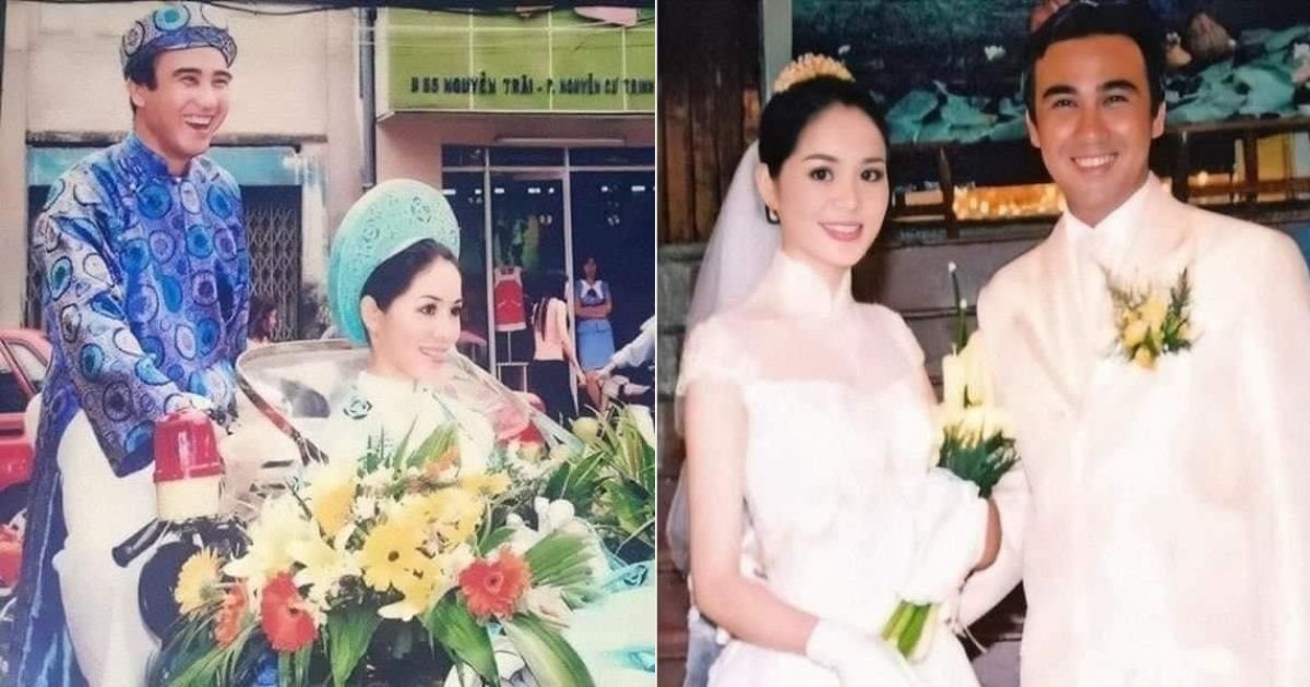Loạt ảnh cưới của MC Quyền Linh cách đây 17 năm: Cô dâu xinh như minh tinh