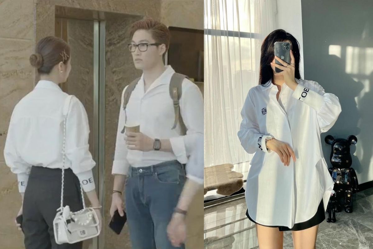 Cư dân mạng truy tìm danh tính chiếc sơ mi trắng được Huyền Lizzie diện khi gặp trai trẻ