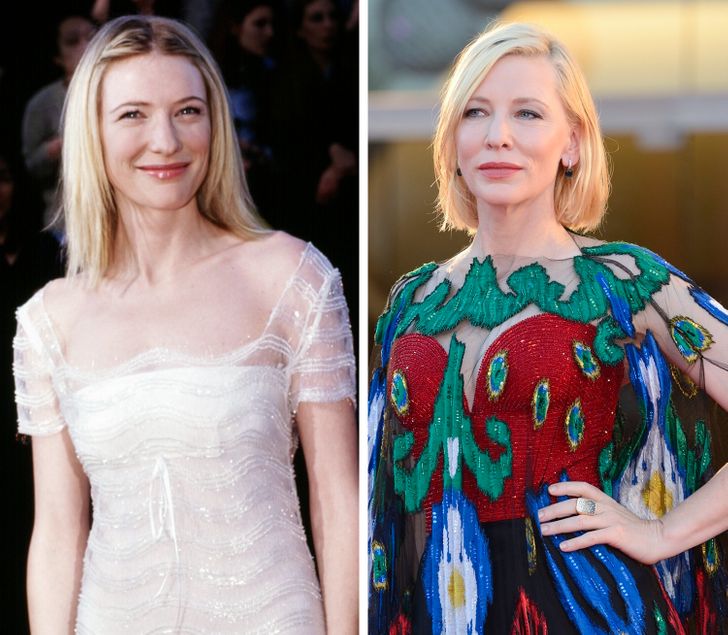Nếu bạn đã quen với hình ảnh chị đại của Cate Blanchett thì chắc hẳn sẽ lạ lẫm với phiên bản bánh bèo nữ tính năm 1999 của nữ diễn viên.