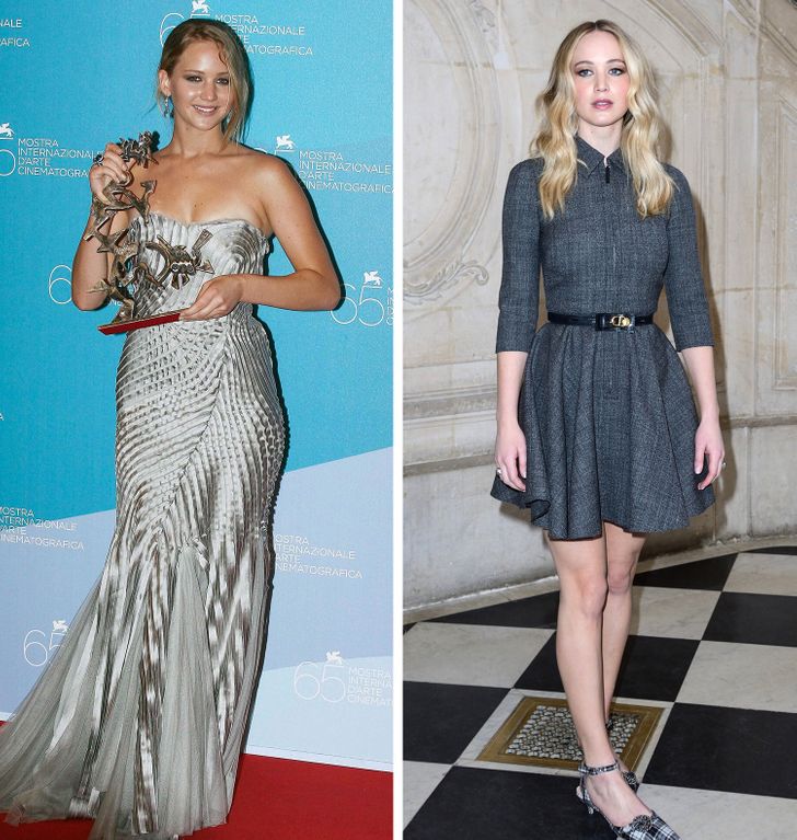 Jennifer Lawrence năm 2008 và bây giờ thay đổi khá nhiều. Nữ diễn viên Hunger Game khi mới nổi tiếng có thân hình mũm mĩm và nụ cười 'hồn nhiên' hơn. Hiện tại Jennifer đã trở thành quý cô thanh lịch bậc nhất Hollywood.