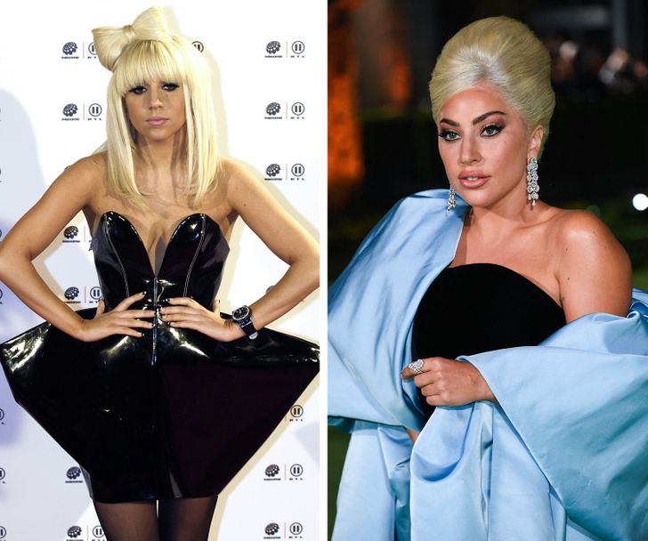Dù là năm 2009 hay 2021 thì Lady Gaga vẫn duy trì phong cách thời trang cá tính bậc nhất Hollywood.