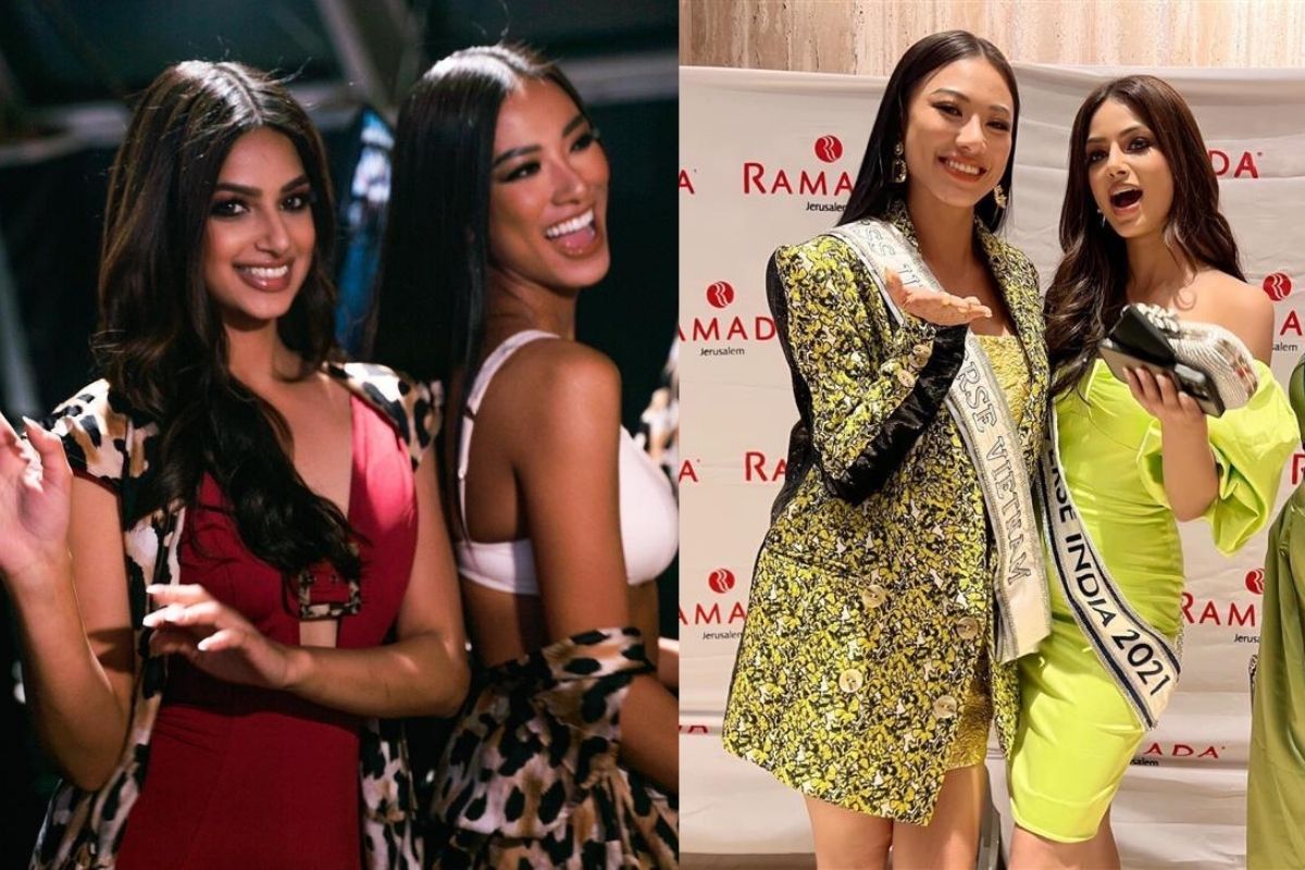 Kim Duyên chung khung hình với Miss Universe 2021: Style trái ngược nhưng có bị lu mờ?