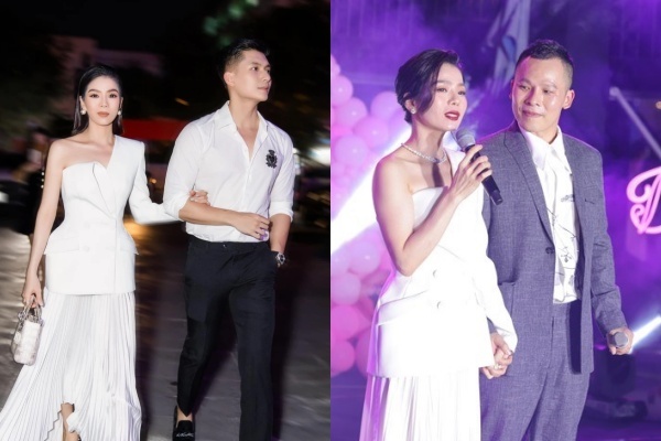 Lệ Quyên mặc lại đồ cũ dự sinh nhật Vũ Khắc Tiệp, nhưng cách "lên đồ" mỗi lần một khác