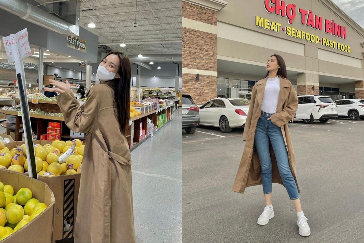 Đỗ Thị Hà lên đồ đi chợ tại Mỹ: Đơn giản, "basic" nhưng được người hâm mộ khen ngợi hết lời 