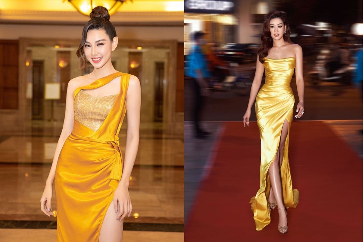 Cùng đọ sắc với váy vàng: Thùy Tiên, Khánh Vân gợi cảm nhưng đều không ấn tượng bằng mỹ nhân này