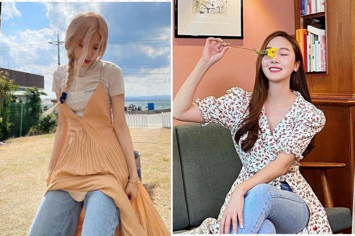 Style diện váy cùng quần: Sao Hàn chảnh như fashionista nhưng về Việt Nam sao cứ "sai sai"