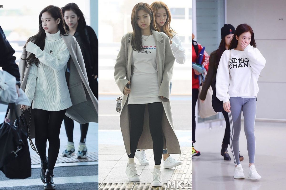 Ăn mặc như fashionista nhưng Jennie cũng có lúc mất điểm vì chiếc quần mà nàng nào cũng có