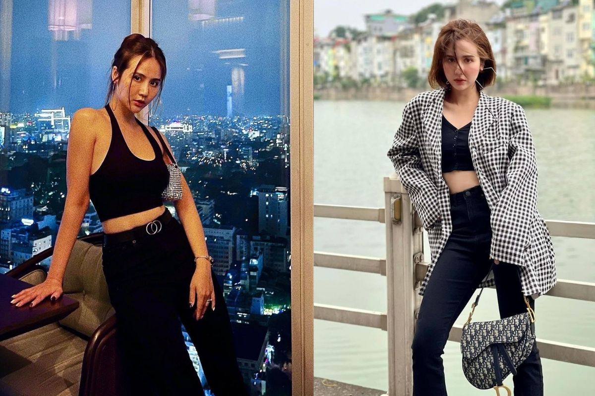 Huyền Lizzie vô cùng tự hào về ưu điểm này của cơ thể nên diện áo khoe ra hết mức