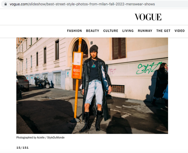 Có lẽ chính bởi cách mix đồ phá cách, tạo bạo đậm chất tomboy đã giúp hình ảnh Phương Oanh lọt vào mắt các nhiếp ảnh gia của Vogue.