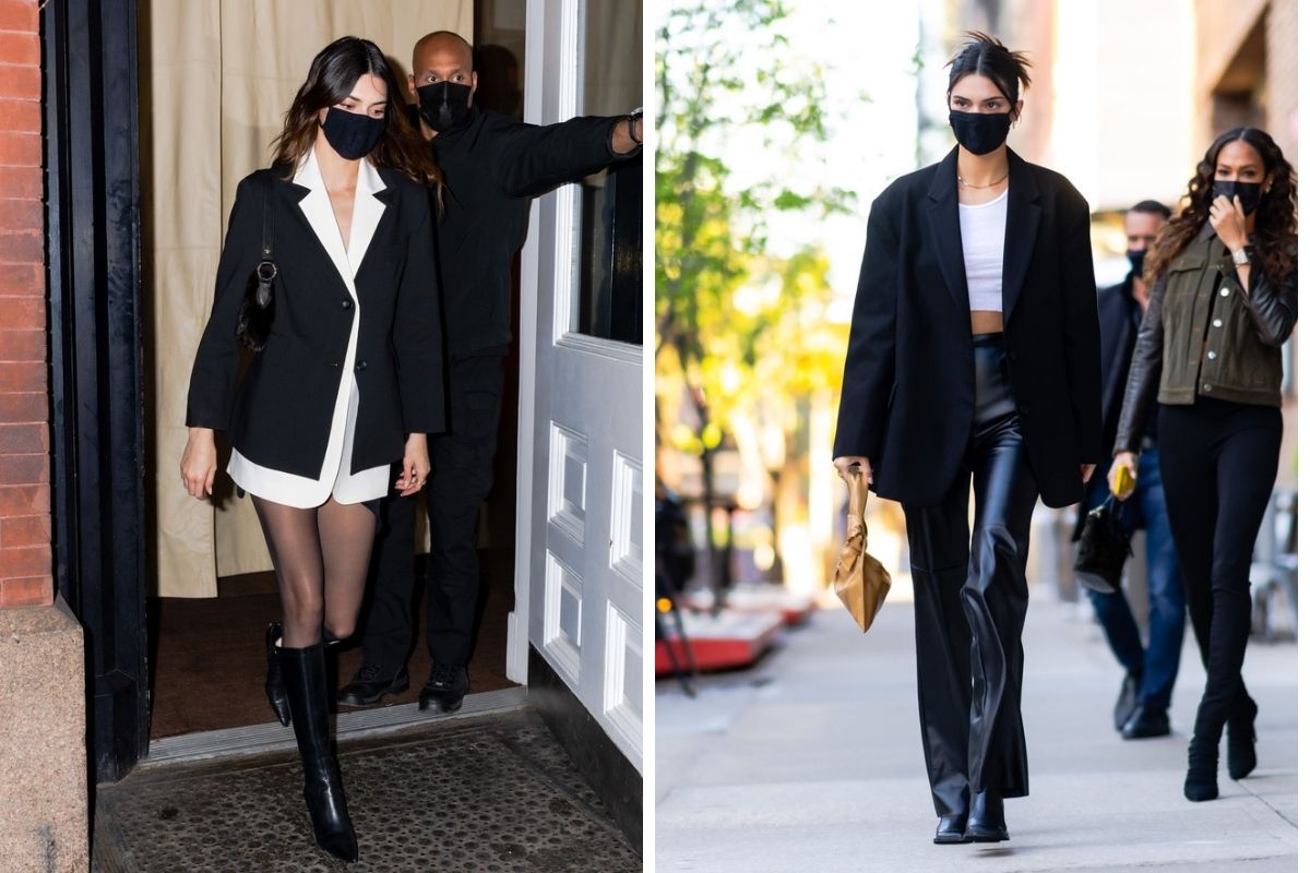 Kendall Jenner dạo phố chỉ mặc blazer mà vẫn sang chảnh đến thế