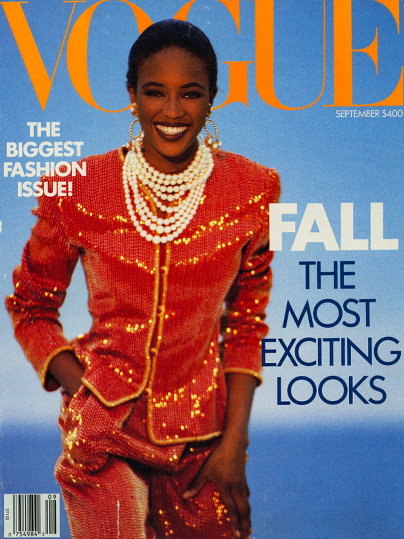 Siêu mẫu Naomi Campbell từng là người da màu đầu tiên được lên bìa Vogue vào năm 1989.