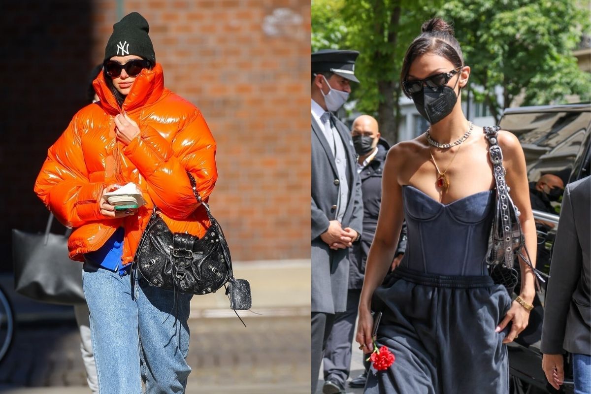 Dua Lipa, Bella Hadid đồng loạt lăng xê chiếc túi "vầng trăng khuyết" tưởng lạ mà quen