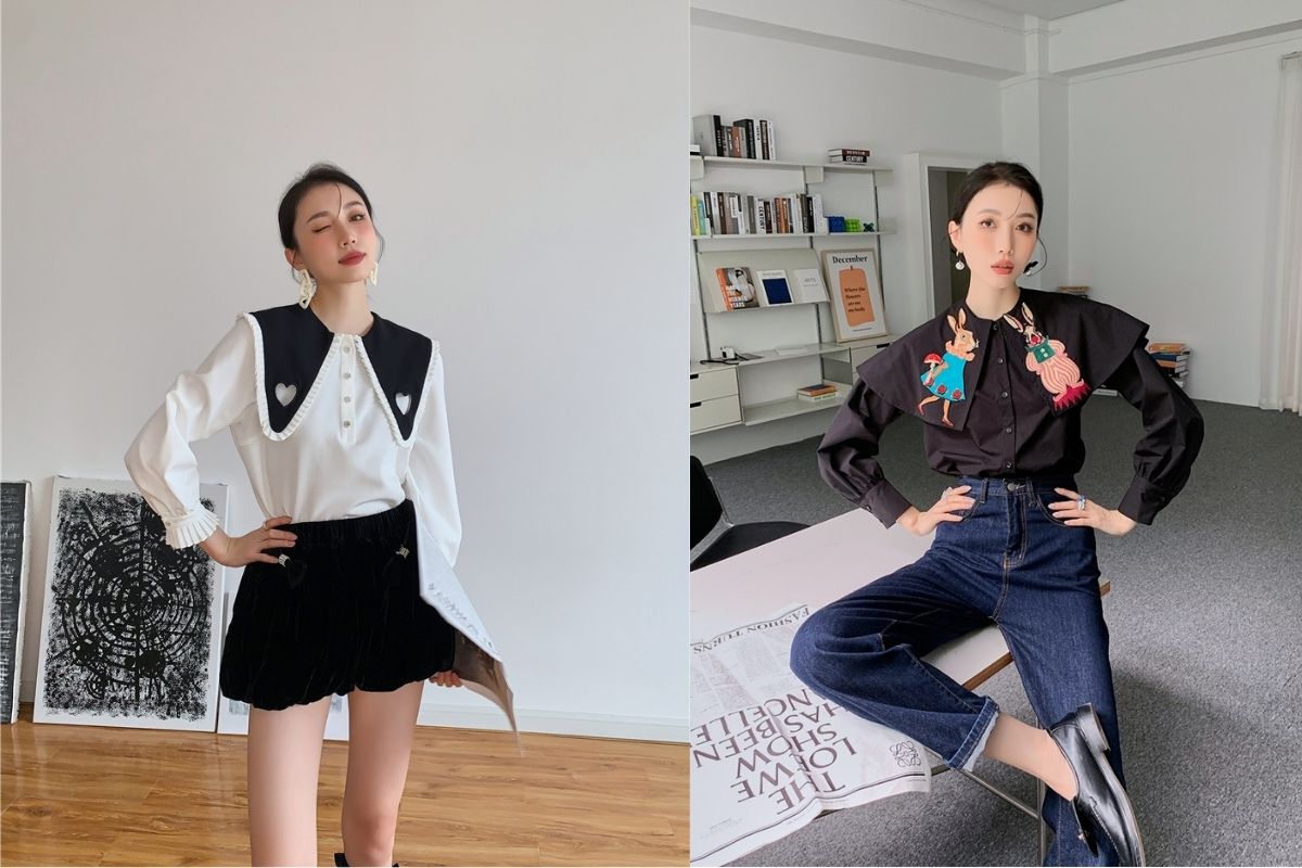 Những chiếc áo cổ Peter Pan trở thành xu hướng mùa hè 2022 của hội chị em sành điệu