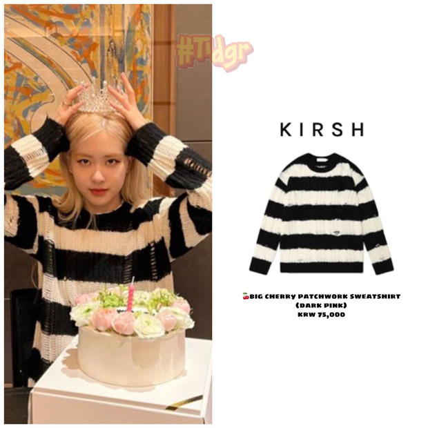 Fan của Rosé nhanh chóng tìm ra chiếc áo len này có giá hết sức bình dân khoảng 1,5 triệu đồng đến từ thương hiệu Krish.