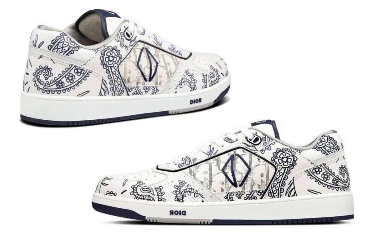 Dior lần đầu tiên đưa hoạ tiết vintage lên giày sneaker