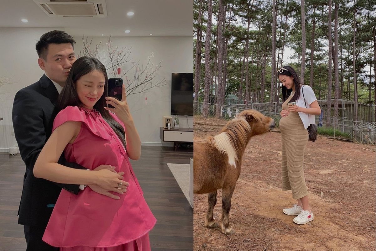 Làm vợ thiếu gia tập đoàn may mặc, Salim "bụng vượt mặt" vẫn đẹp mọi nơi, mọi lúc