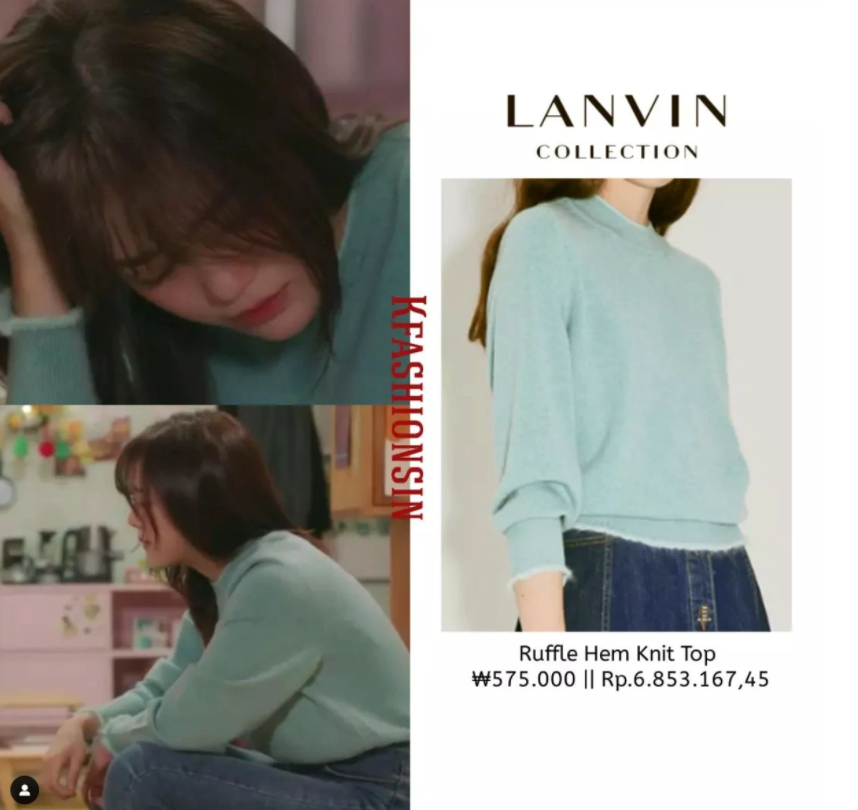 Nhìn đơn giản nhưng 11 triệu là mức giá của chiếc áo len đến từ thương hiệu Lanvin.