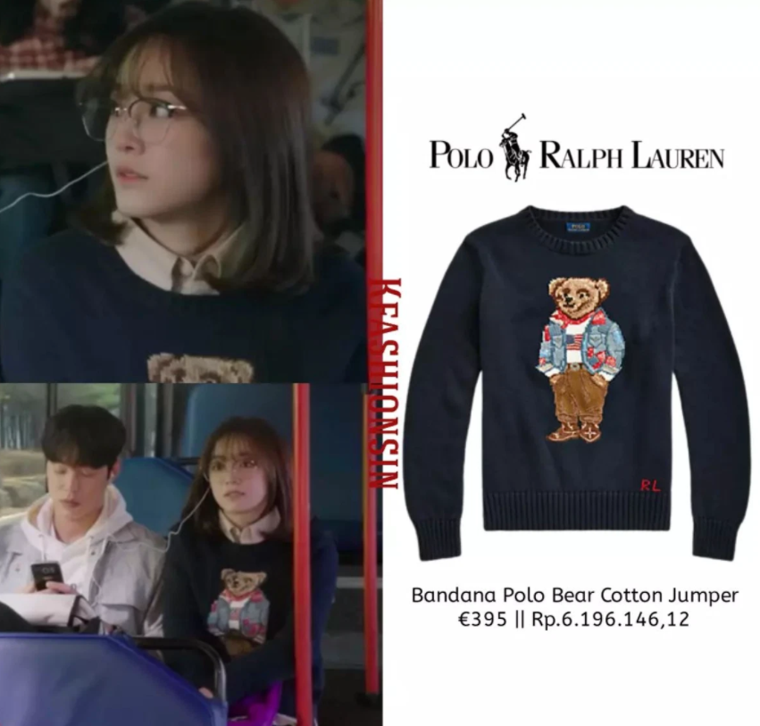 Shin Ha Ri đúng là cô nàng giàu ngầm, khi còn học cấp 3 đã diện áo len Raplph Lauren có giá trị cả chục triệu.