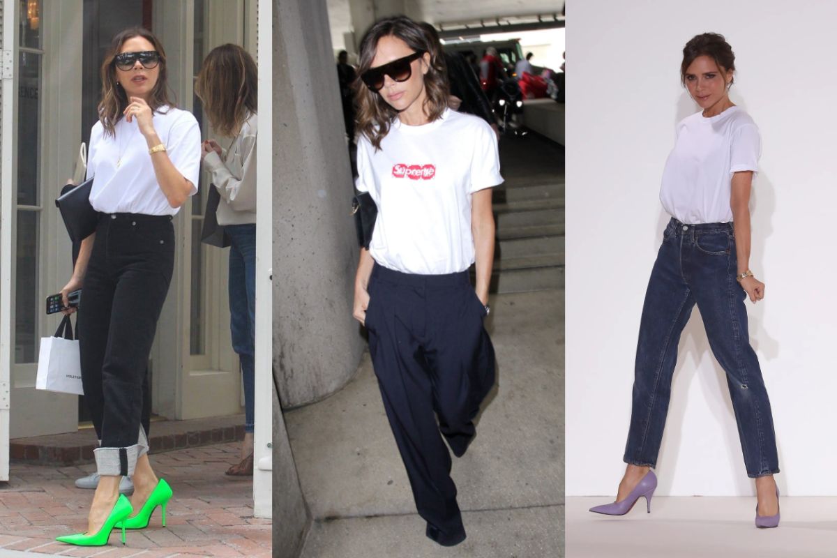 Victoria Beckham chỉ diện áo thun trắng mà vẫn đẹp "siêu cấp vô địch"