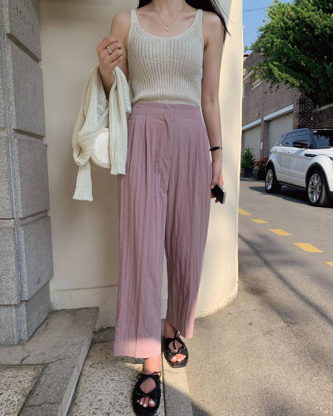 13 cách mặc quần màu pastel không sợ sến, chỉ trẻ trung và thanh lịch trở lên - Ảnh 10