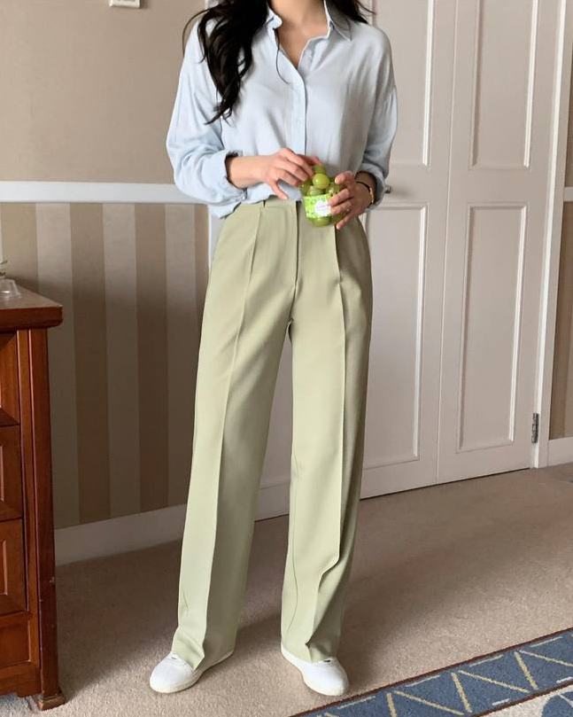 13 cách mặc quần màu pastel không sợ sến, chỉ trẻ trung và thanh lịch trở lên - Ảnh 6