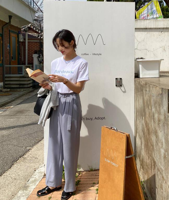 Phụ nữ Hàn chứng minh quần âu + sandal là công thức hoàn hảo để mặc đến công sở - Ảnh 9