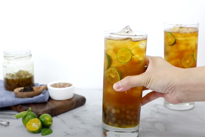Biến tấu với thức uống trà tắc trân châu mật ong cực ngon miệng