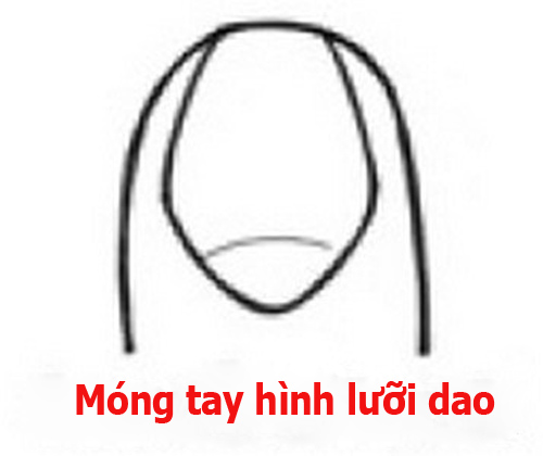Móng tay hình lưỡi dao
