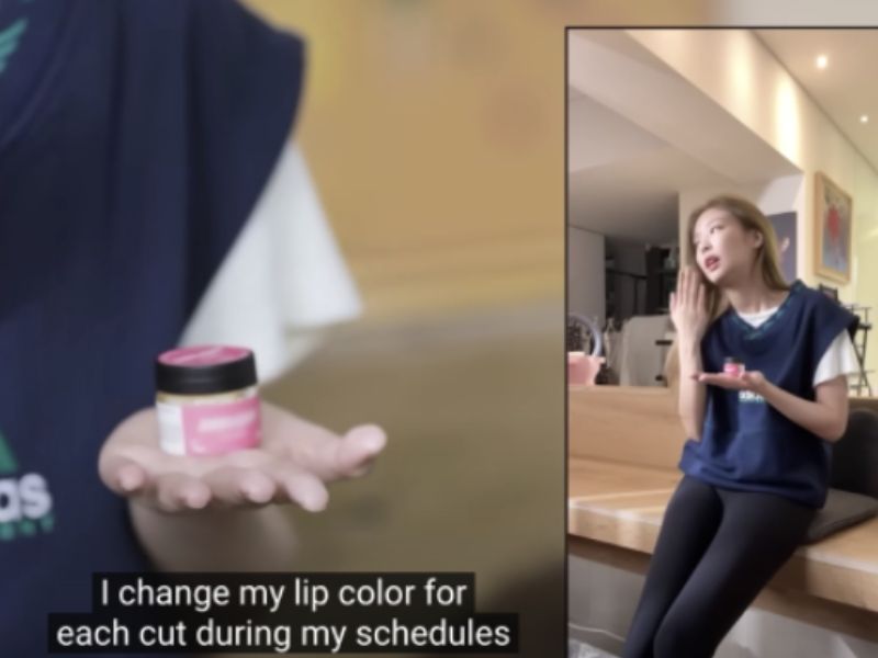 Jennie rất chú trọng việc dưỡng môi hàng ngày