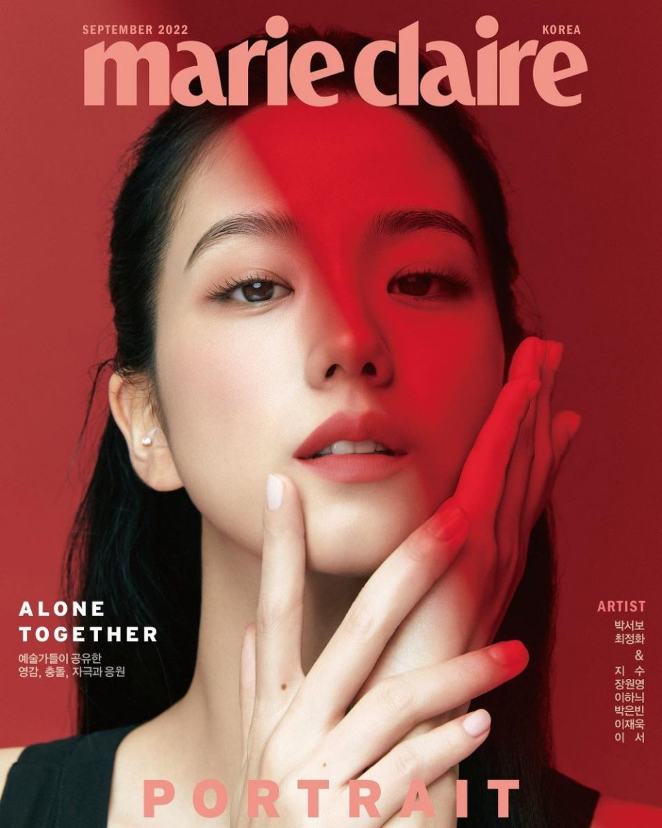 Jisoo chia sẻ về sự trở lại sắp tới của BLACKPINK trên bìa tạp chí Marie Claire cùng với hình ảnh tá - Ảnh 1