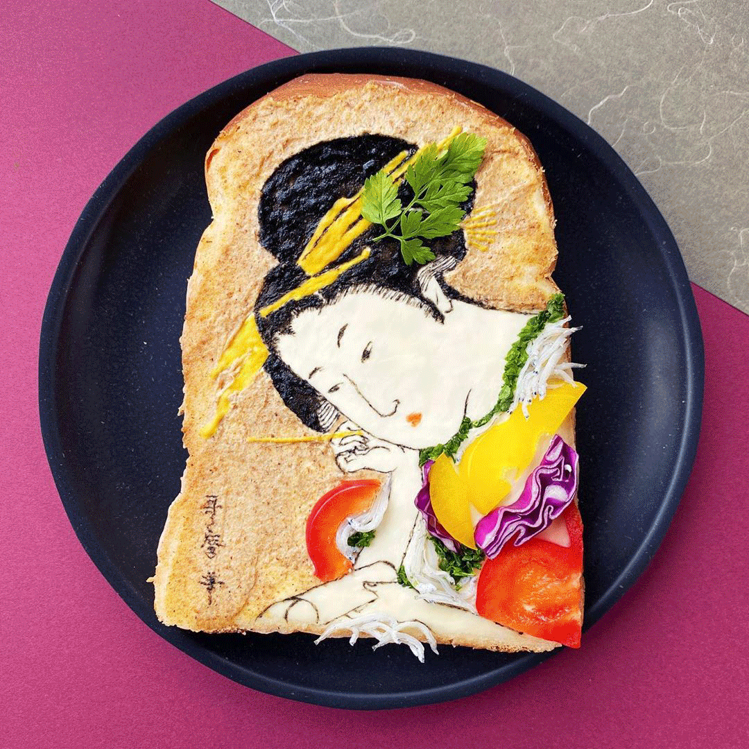 Ngẩn ngơ trước những lát bánh mì nướng đẹp như tác phẩm nghệ thuật
